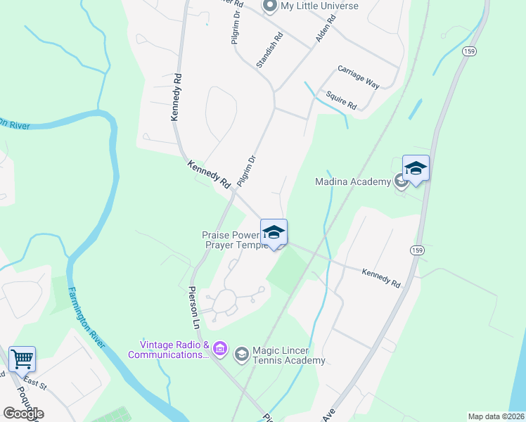 map of restaurants, bars, coffee shops, grocery stores, and more near 262 Kennedy Road in Windsor