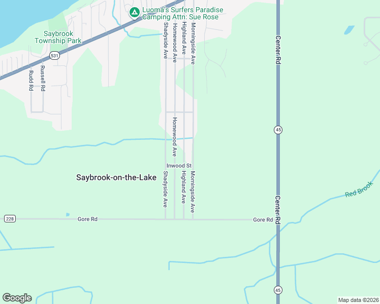 map of restaurants, bars, coffee shops, grocery stores, and more near 3227 Morningside Avenue in Ashtabula