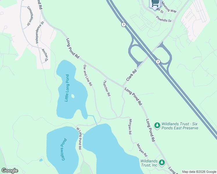 map of restaurants, bars, coffee shops, grocery stores, and more near 8 Thatcher Road in Plymouth