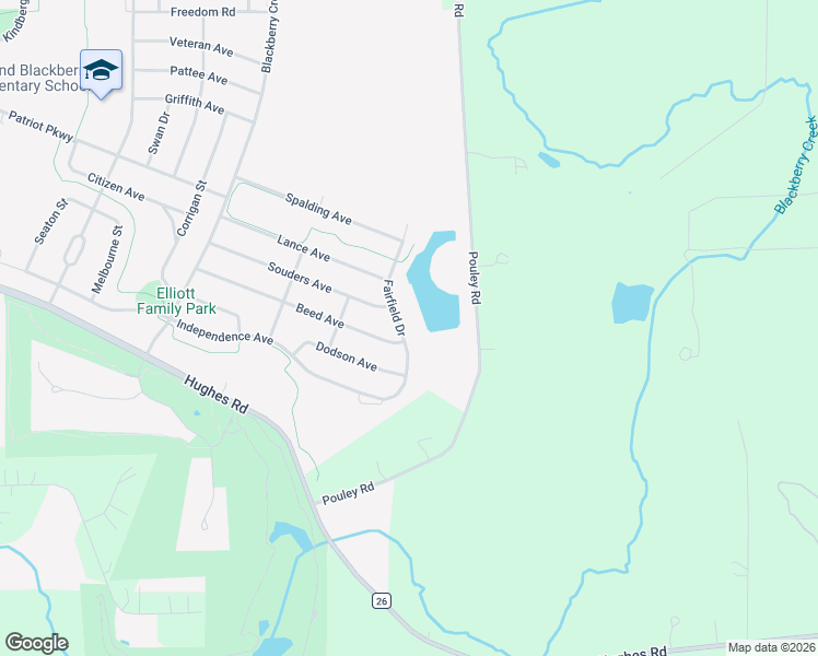 map of restaurants, bars, coffee shops, grocery stores, and more near 1530 Fairfield Drive in Elburn