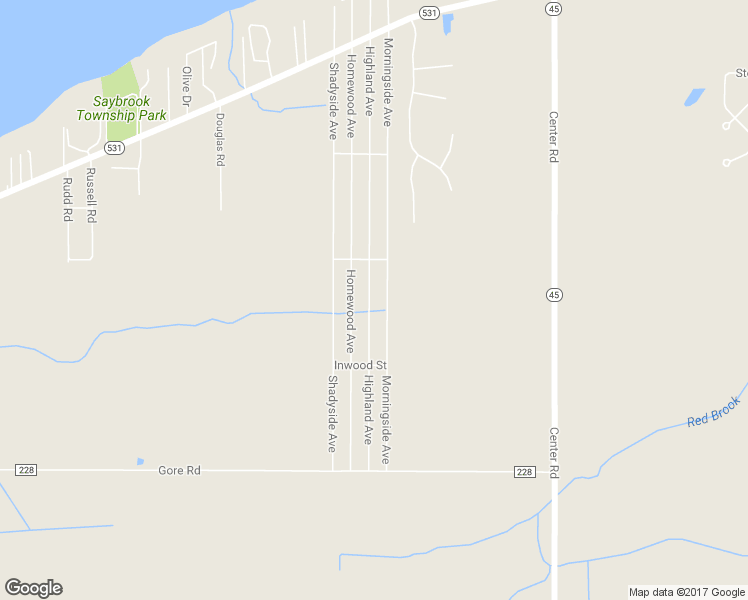 map of restaurants, bars, coffee shops, grocery stores, and more near 3400 Highland Avenue in Ashtabula