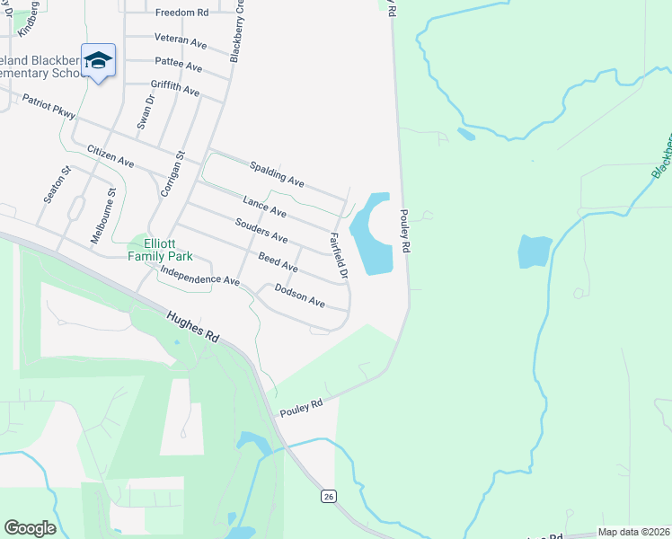 map of restaurants, bars, coffee shops, grocery stores, and more near 1530 Fairfield Drive in Elburn