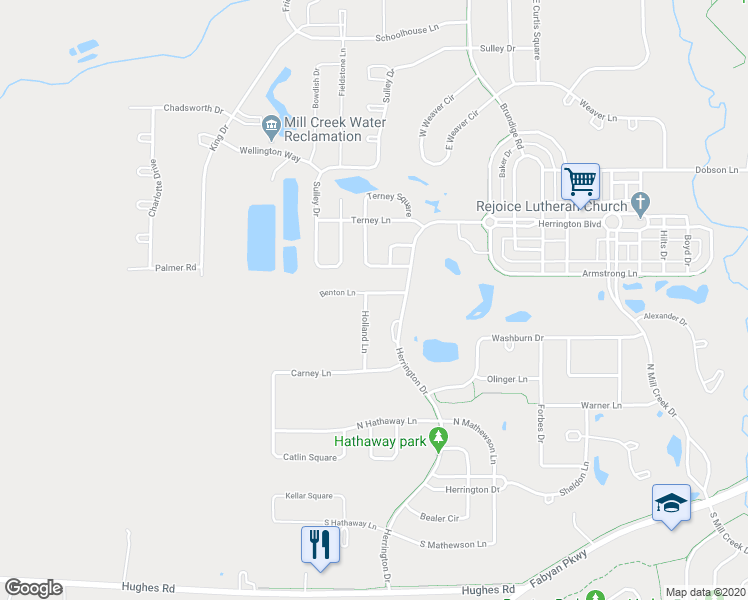 map of restaurants, bars, coffee shops, grocery stores, and more near N199 Holland Lane in Geneva