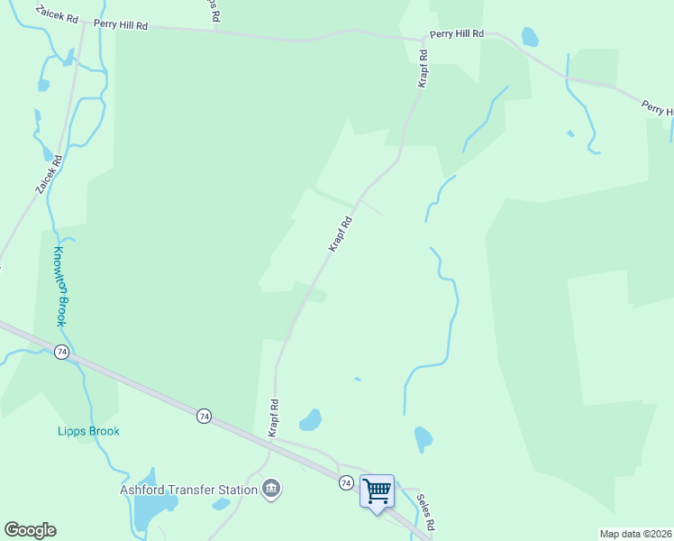 map of restaurants, bars, coffee shops, grocery stores, and more near 102 Krapf Road in Ashford