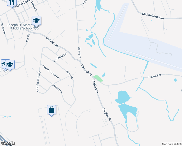 map of restaurants, bars, coffee shops, grocery stores, and more near 407 Caswell Street in Taunton