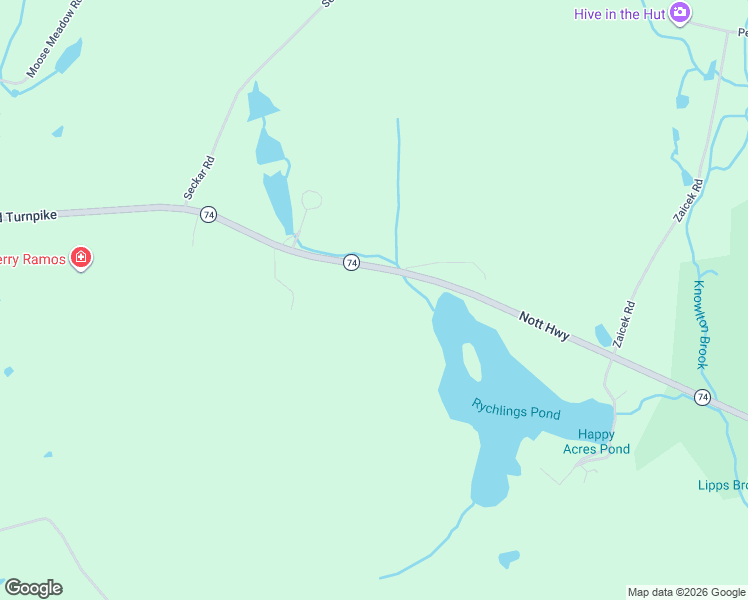 map of restaurants, bars, coffee shops, grocery stores, and more near 500 Tolland Turnpike in Willington
