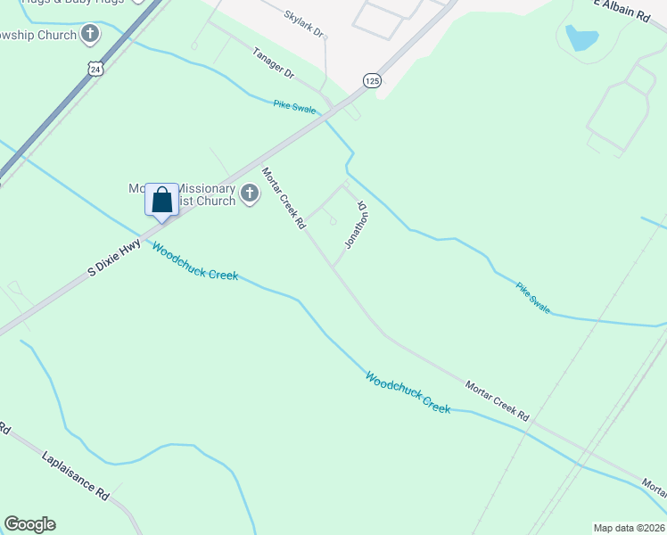 map of restaurants, bars, coffee shops, grocery stores, and more near 14348 Jonathon Drive in Monroe