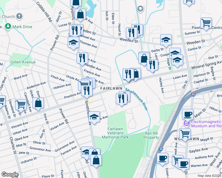 Mineral Spring Ave & Fairlawn Ave, Pawtucket RI Walk Score