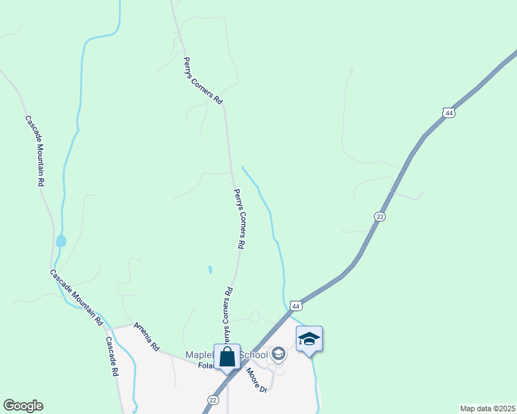 map of restaurants, bars, coffee shops, grocery stores, and more near 112 Perrys Corners Road in Amenia