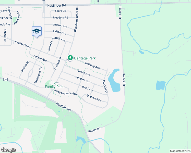 map of restaurants, bars, coffee shops, grocery stores, and more near 1380 Lance Avenue in Elburn