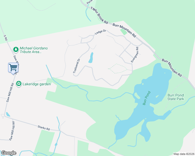 map of restaurants, bars, coffee shops, grocery stores, and more near 410 Trailsend Drive in Torrington