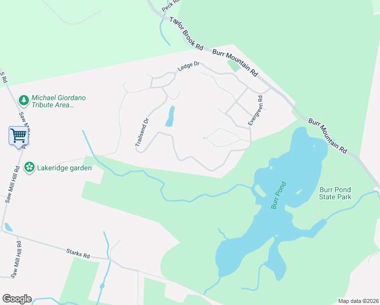 map of restaurants, bars, coffee shops, grocery stores, and more near 410 Trailsend Drive in Torrington