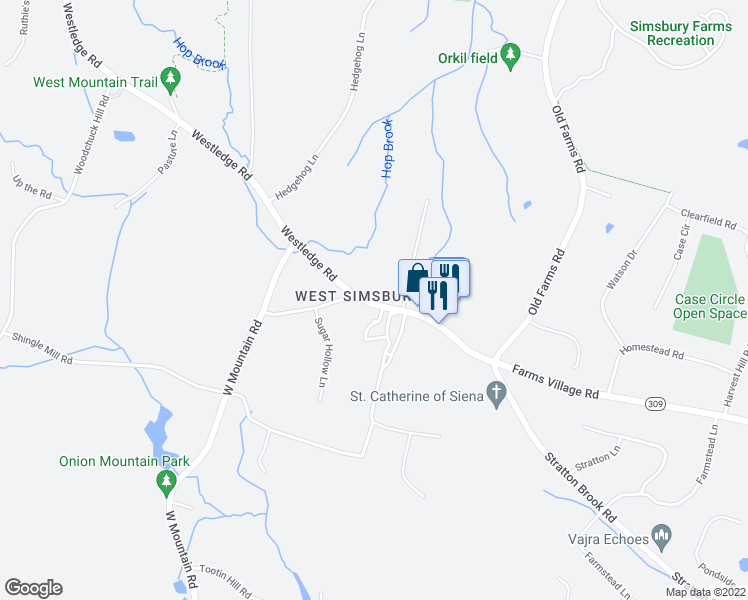 map of restaurants, bars, coffee shops, grocery stores, and more near in Capitol Planning Region