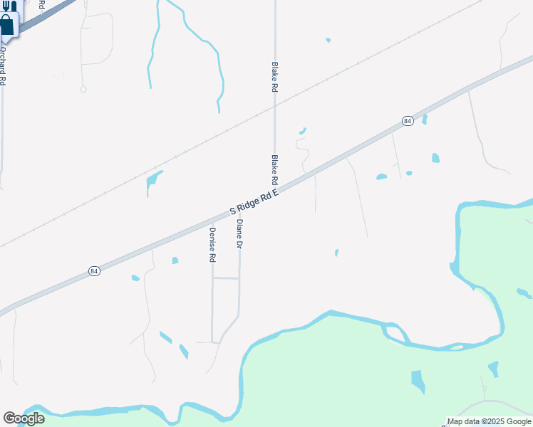 map of restaurants, bars, coffee shops, grocery stores, and more near 4506 South Ridge Road East in Ashtabula