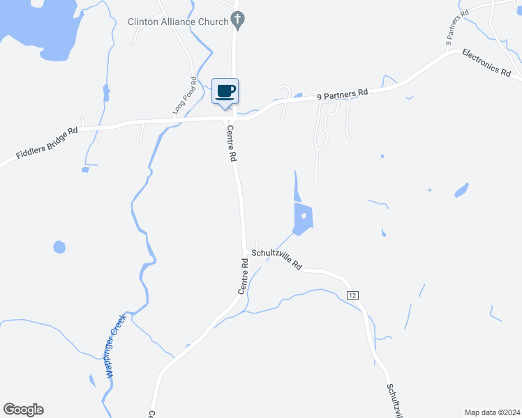 map of restaurants, bars, coffee shops, grocery stores, and more near 1 Schultzville Road in Staatsburg