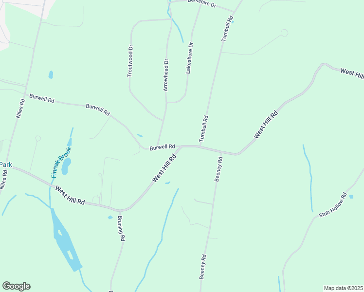 map of restaurants, bars, coffee shops, grocery stores, and more near West Hill Rd & Burwell Rd in New Hartford
