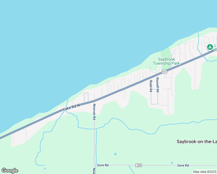 map of restaurants, bars, coffee shops, grocery stores, and more near 7 Lake Hurst Drive in Ashtabula