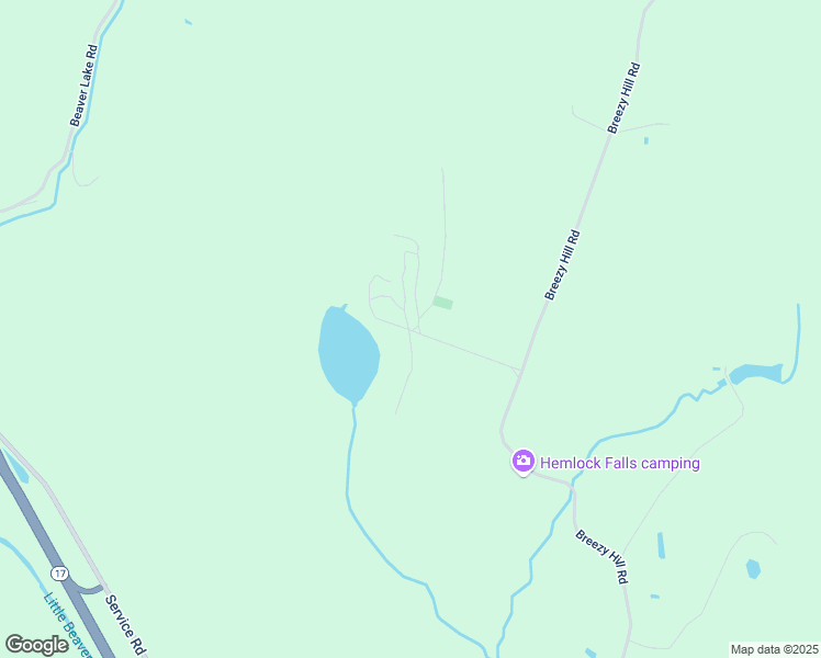 map of restaurants, bars, coffee shops, grocery stores, and more near 263 Breezy Hill Road in Parksville