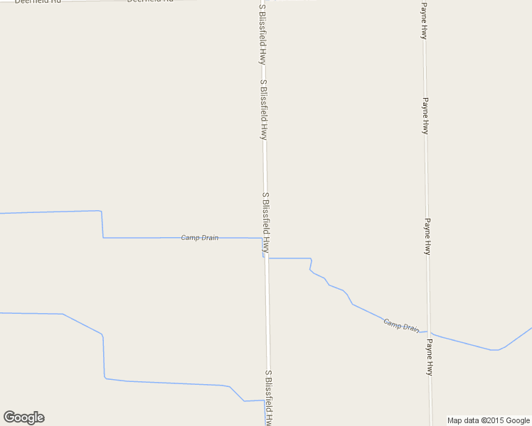 map of restaurants, bars, coffee shops, grocery stores, and more near South Blissfield Highway in Blissfield