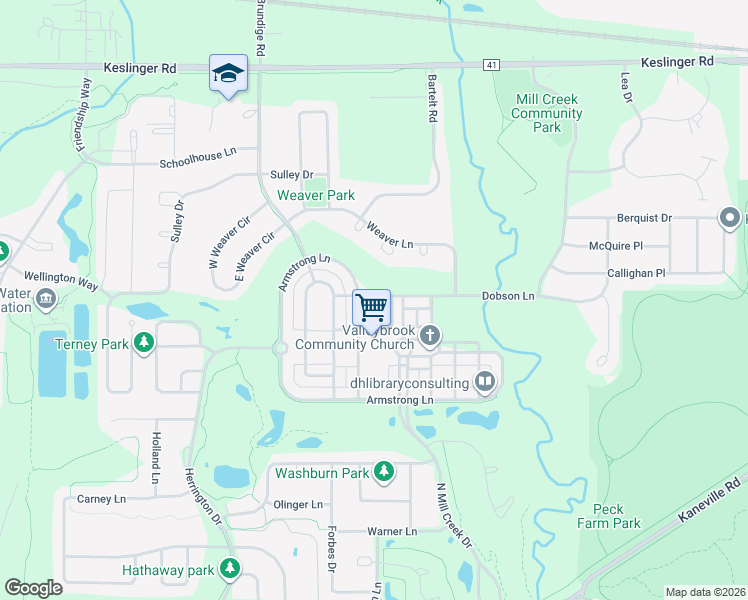 map of restaurants, bars, coffee shops, grocery stores, and more near N482 Taylor Drive in Geneva