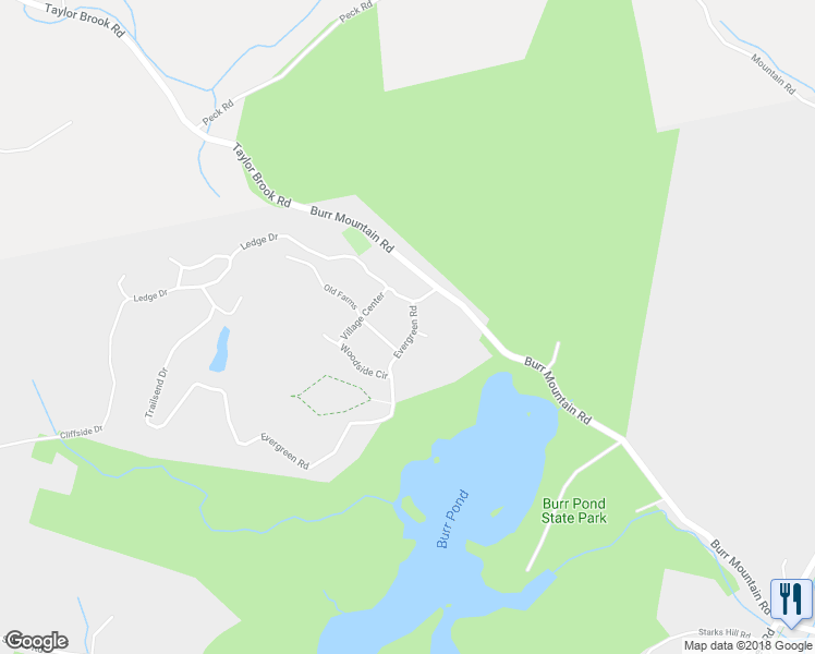 map of restaurants, bars, coffee shops, grocery stores, and more near 1 Stonegate Drive in Torrington