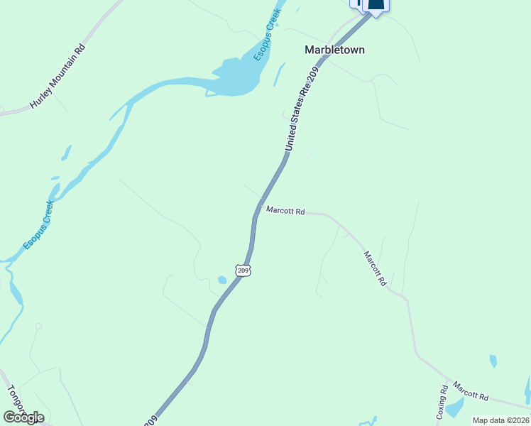 map of restaurants, bars, coffee shops, grocery stores, and more near 2978 U.S. 209 in Kingston