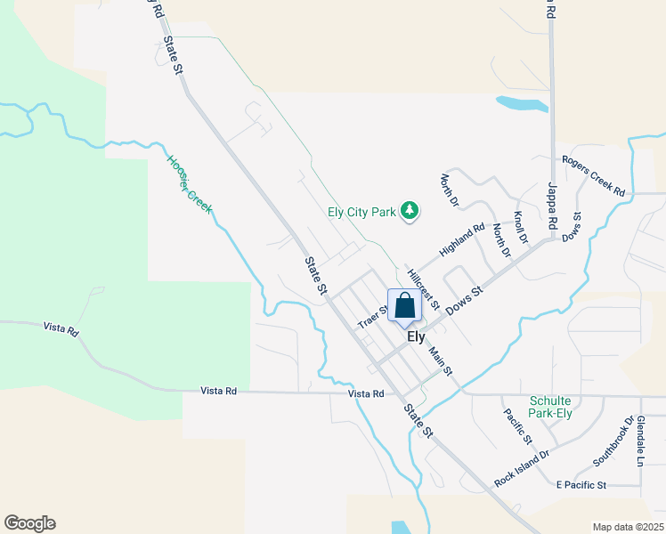 map of restaurants, bars, coffee shops, grocery stores, and more near 1515 Fuhrmeister Street in Ely