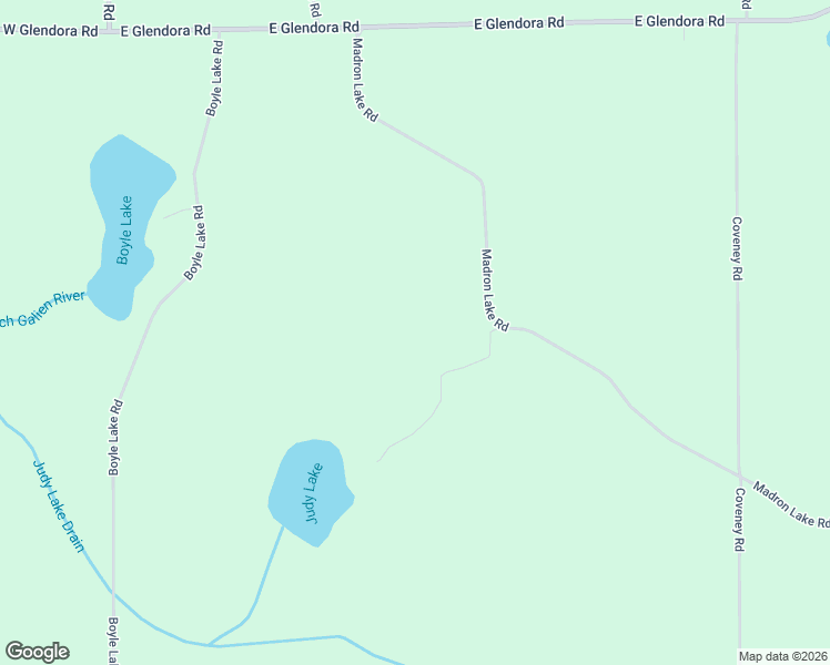 map of restaurants, bars, coffee shops, grocery stores, and more near 13430 Madron Lake Road in Buchanan