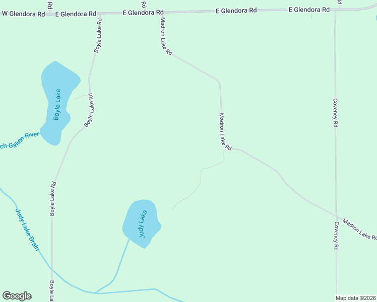 map of restaurants, bars, coffee shops, grocery stores, and more near 13430 Madron Lake Road in Buchanan