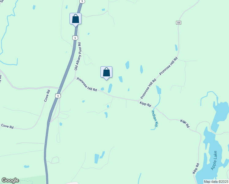 map of restaurants, bars, coffee shops, grocery stores, and more near 61 Primrose Hill Road in Rhinebeck