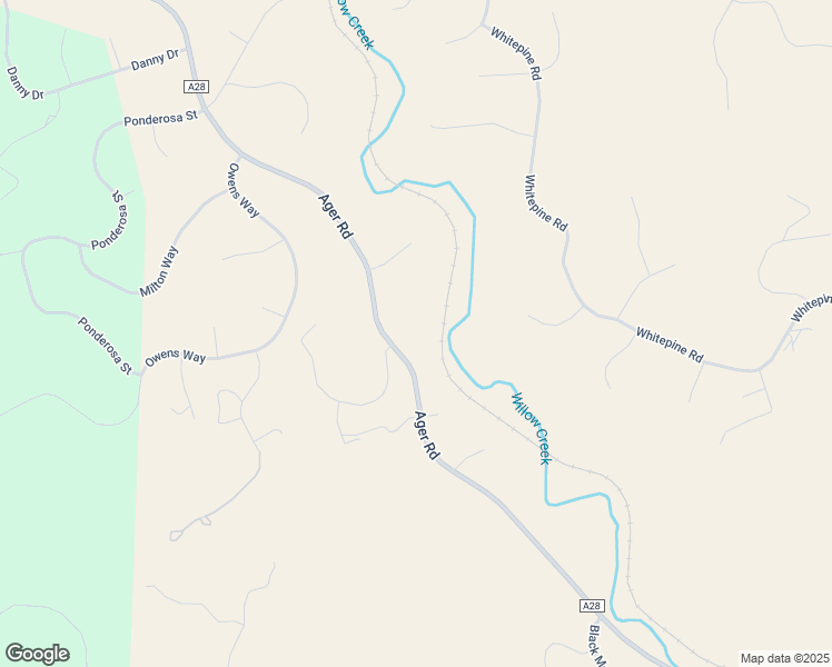 map of restaurants, bars, coffee shops, grocery stores, and more near 12320 Ager Road in Hornbrook