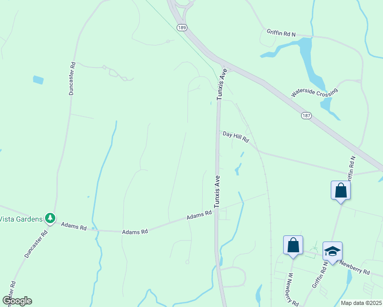 map of restaurants, bars, coffee shops, grocery stores, and more near 20 Bear Ridge Drive in Bloomfield