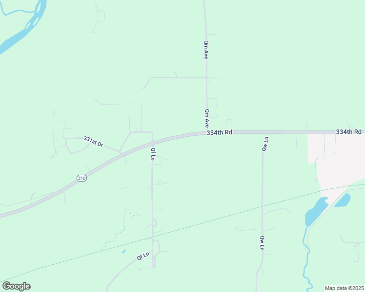 map of restaurants, bars, coffee shops, grocery stores, and more near 1632 334th Road in Madrid