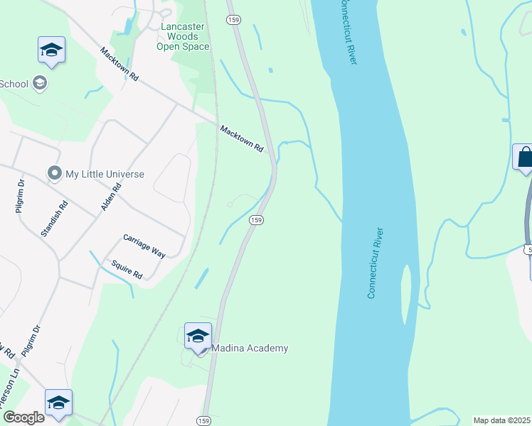 map of restaurants, bars, coffee shops, grocery stores, and more near 736 Palisado Avenue in Windsor