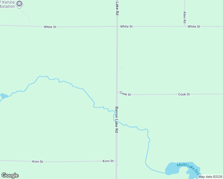 map of restaurants, bars, coffee shops, grocery stores, and more near 1696 Barron Lake Road in Niles