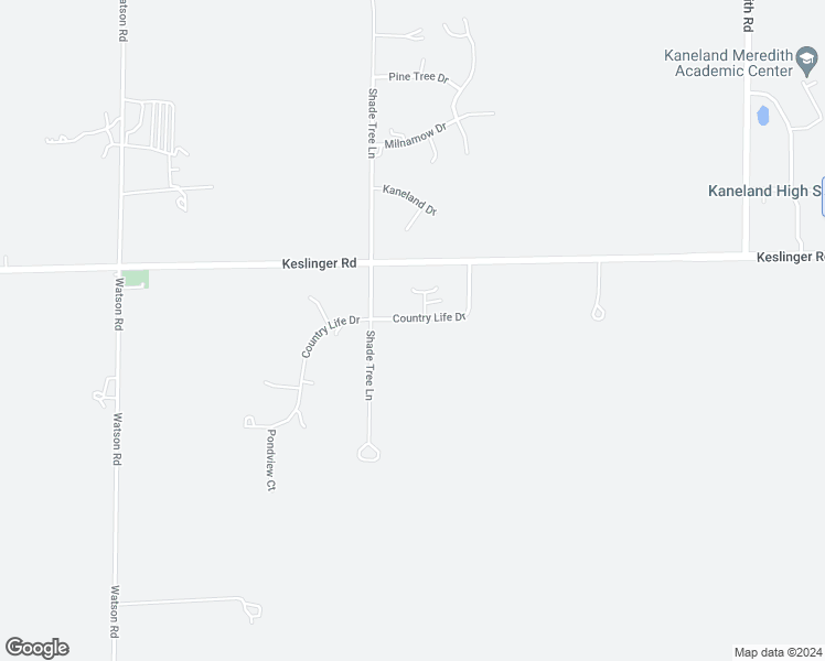 map of restaurants, bars, coffee shops, grocery stores, and more near 48W165 Country Life Drive in Maple Park