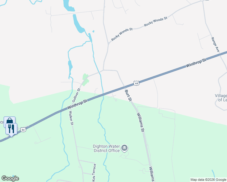 map of restaurants, bars, coffee shops, grocery stores, and more near 631 Winthrop Street in Taunton