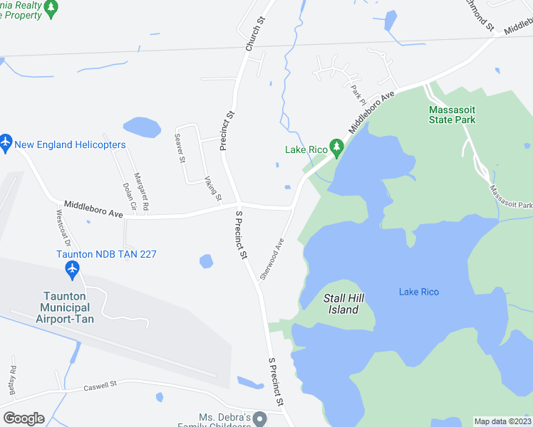 map of restaurants, bars, coffee shops, grocery stores, and more near 1081 Middleboro Avenue in Taunton