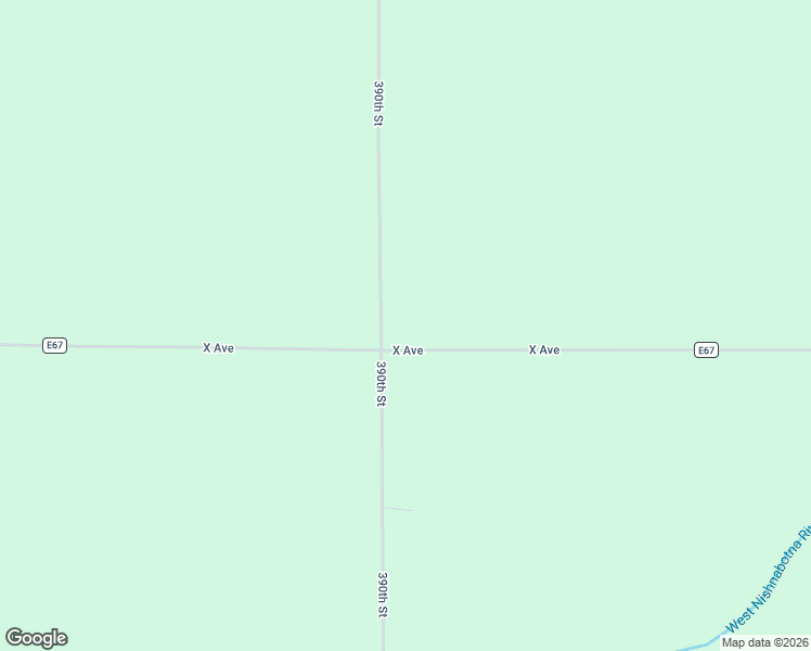 map of restaurants, bars, coffee shops, grocery stores, and more near 3900 X Avenue in Manning