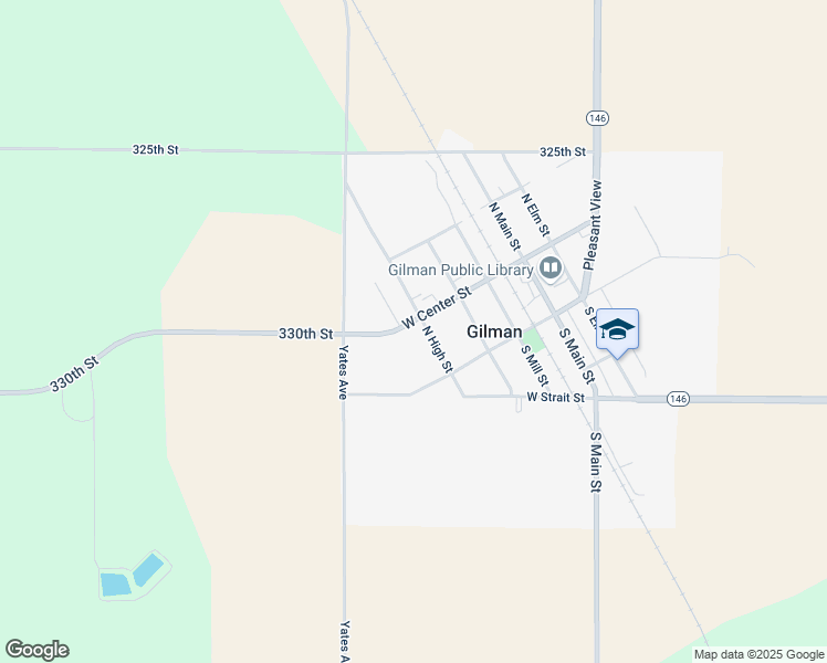 map of restaurants, bars, coffee shops, grocery stores, and more near 431-499 County Highway E67 in Gilman