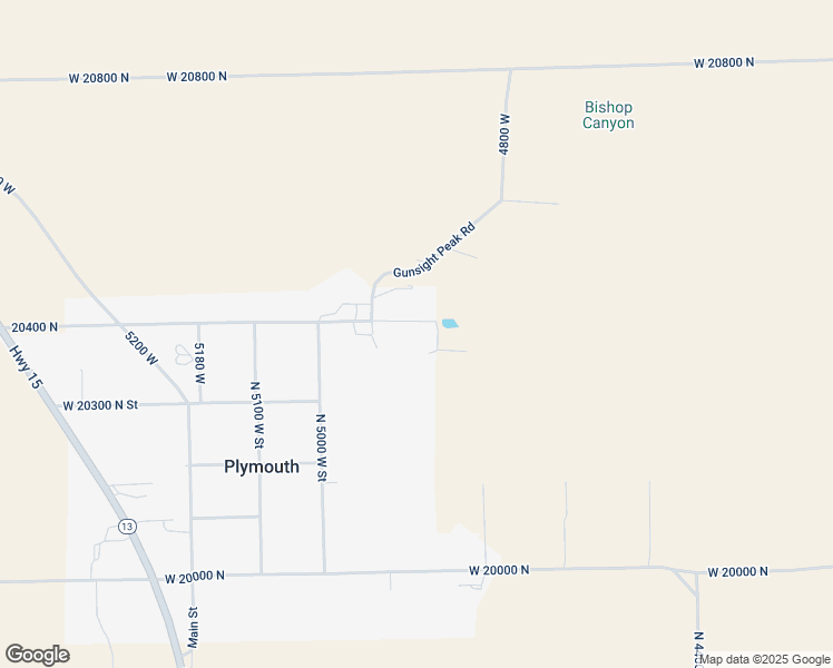 map of restaurants, bars, coffee shops, grocery stores, and more near 20450 North 4925 West in Plymouth