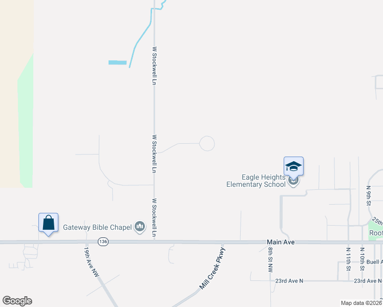map of restaurants, bars, coffee shops, grocery stores, and more near Pheasant Run Road in Clinton