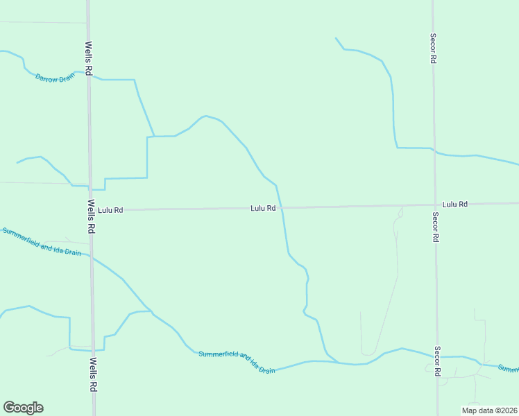 map of restaurants, bars, coffee shops, grocery stores, and more near 14415 Lulu Road in Ida