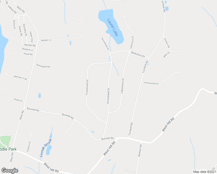 map of restaurants, bars, coffee shops, grocery stores, and more near 108 Arrowhead Drive in New Hartford
