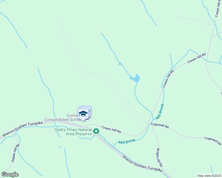 map of restaurants, bars, coffee shops, grocery stores, and more near 41 Cherry Hill Road in Cornwall