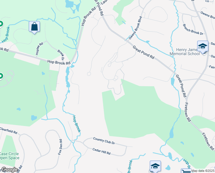 map of restaurants, bars, coffee shops, grocery stores, and more near 100 Sarah Lane in Simsbury