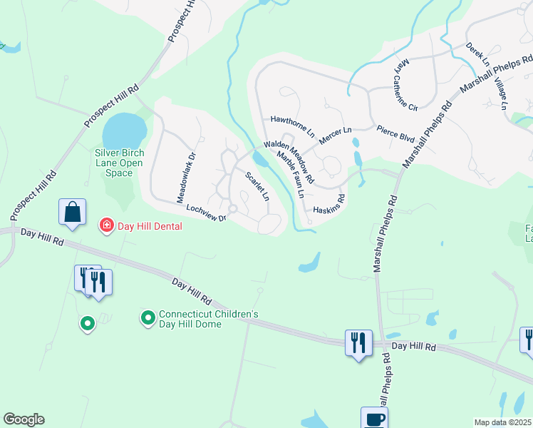 map of restaurants, bars, coffee shops, grocery stores, and more near 15 Rhodora Terrace in Windsor