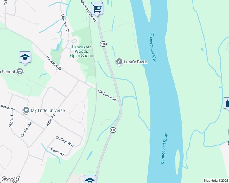 map of restaurants, bars, coffee shops, grocery stores, and more near 860 Palisado Avenue in Windsor