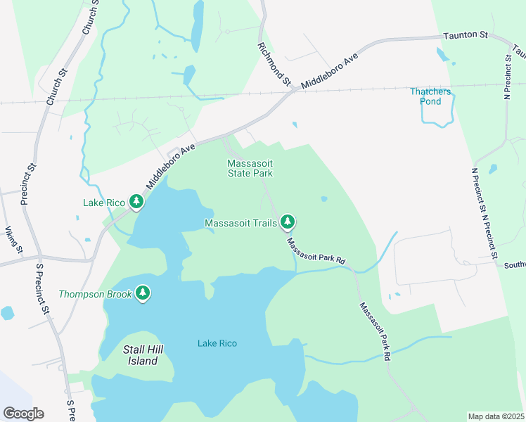 map of restaurants, bars, coffee shops, grocery stores, and more near 1361 Middleboro Avenue in Taunton