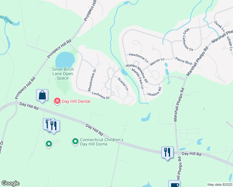 map of restaurants, bars, coffee shops, grocery stores, and more near 20 Rhodora Terrace in Windsor